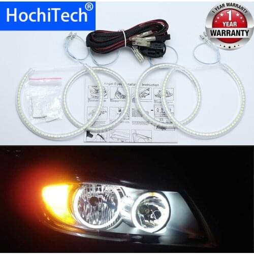 For BMW 3 Series E90 2005-2008 Ultra bright SMD white LED angel eyes 2600LM 12V halo ring kit daytime running light