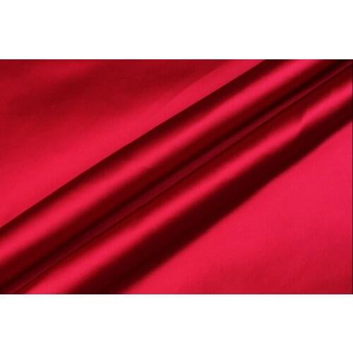 Howmay pure silk fabric stretch satin charmeuse 19m/m 108cm 42" red 01# for dress womens clothes shirt