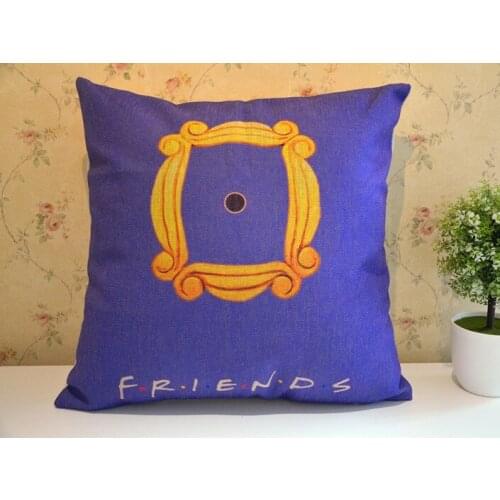 New TV Show Friends Linen Cushion Cover Home Sofa Throw Pillow Case+pillow inner Halllowwen Cosplay Frame Pillow Gift