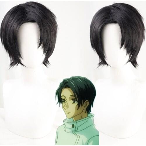 Anime Jujutsu Kaisen Yuuta Okkotsu Cosplay Wig Short Black Heat Resistant Synthetic Hair Party Wigs