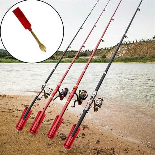 Fishing rod stand, vertical pole stand, plug into the ground, adjustable direction fishing aids, universal most types of rods W