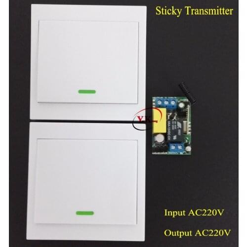 Stairway Remote Control Switch AC 220V Lamp Light LED Bulb Wireless Switch Corridor Room Home Remote Lighting Wall Remote Switch