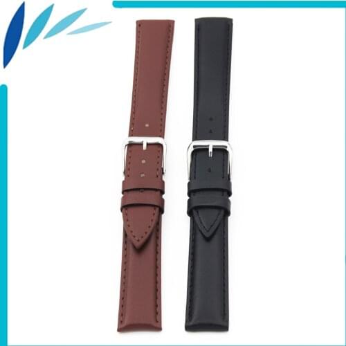 Genuine Leather Watch Band 14mm 16mm 18mm 20mm 22mm for Timex Weekender Expedition Strap Wrist Loop Belt Bracelet Black Brown