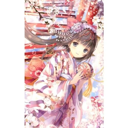 Needlework,Anime Cute Girl Sweet Cross sttich Handmade 14CT Counted Canvas DIY Cross-stitch kits, Embroidery Art Home Decor