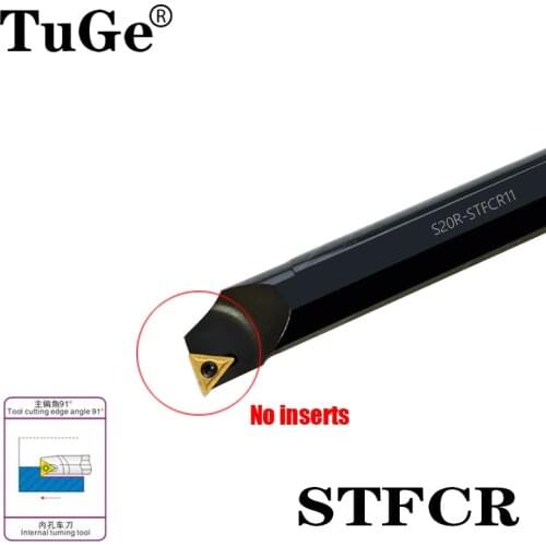 S10K-STFCR09 S16Q-STFCR11 S20R S25S-STFCR16 Inner Hole Turning Cutting Angle 91 Internal Lathe Turning Tool Holder Boring Bar