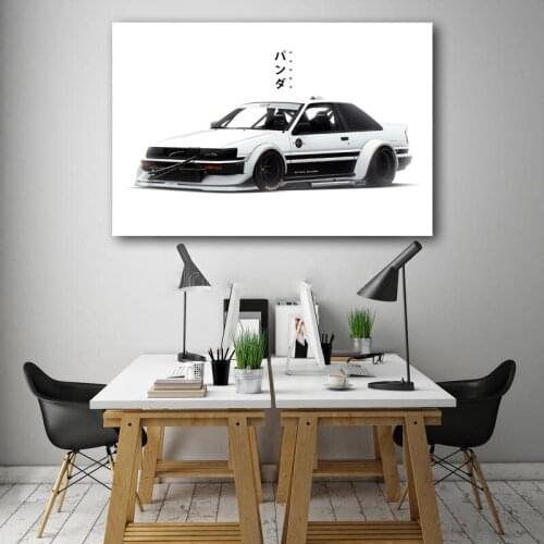 Toyotas AE86 Tuning Cars Artwork Posters Canvas Print Wall Art For Home Decor Living Room Decorations