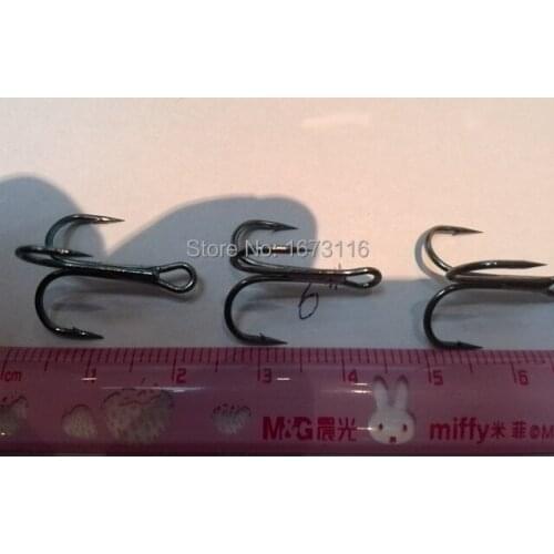 Fishing treble hooks 4# 6# 8#mix each 100pcs together 300pcs/lot