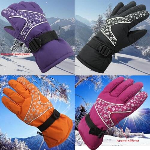 Windproof Waterproof Snow Glove Winter Outdoor Sport Ski Snowboard Adult Children Skiing Gloves Riding Thermal Warm Cotton Glove