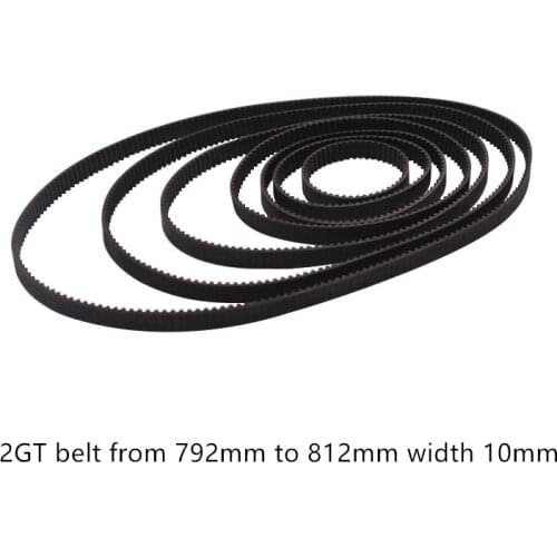 3D printer belt GT2 closed loop rubber 2GT timing 800 802 804 806 808 810 812 814 816 820 Length 800mm 802mm 820mm width 10mm