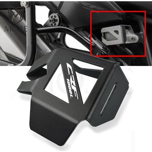 Motorcycle Rear Brake Pump Fluid Reservoir Guard Cover Protector For Honda CRF1000L CRF 1000 L Africa Twin 2017 2018 2019 2020