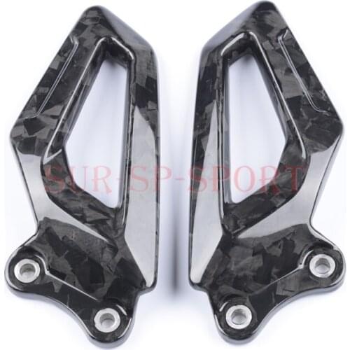 Heel Plate Guards Cover for BMW S1000RR 2019 2021 Full Forged Carbon Fiber 100
