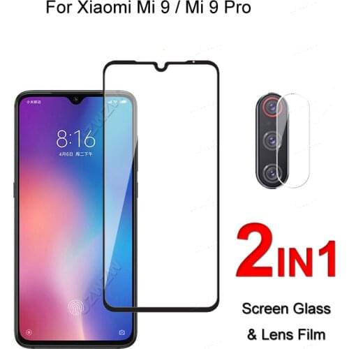 Full Cover Glass For Xiaomi Mi 9 Pro / Mi 9 Screen Protector Protective Tempered Glass Explosion Proof & Camera Lens Film