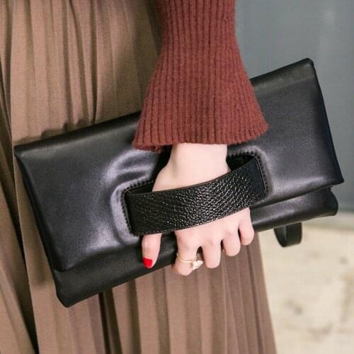 Women Handbags Evening Luxury Party Clutch Bag Designer Shoulder Crossbody Bags Cowhide Genuine Leather Envelope Tote Handbag