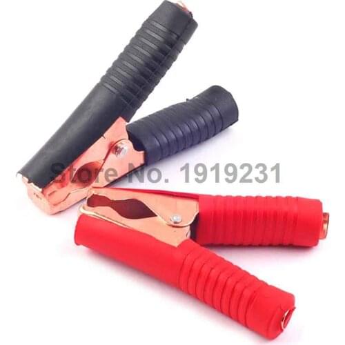 1SET Car Alligator Clips Battery Clamps Crocodile Clip 100A Red Black