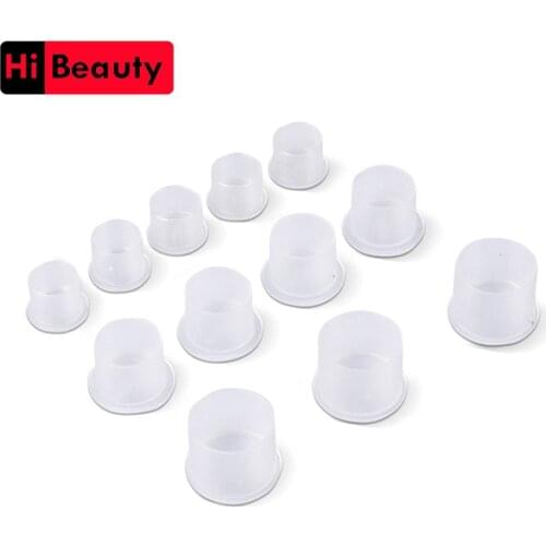 1000pcs/lot Plastic Disposable Tattoo Ink Holder Cups With Base Pigment Supplies Permanent Makeup Eyebrow Pigment Container Cups