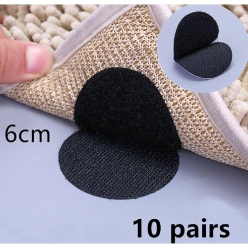 20pcs/10 Pairs Anti Curling Carpet Tape Rug Gripper Secure the Carpet Sofa and Sheets in Place and Keep the Corners Flat
