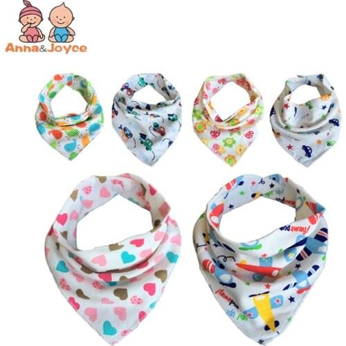 3pc/lot Cotton Baby Towel Toddler Newborn Triangle Scarf Babero Girls Feeding Smock Infant Bibs Burp Cloths Baby Accessories