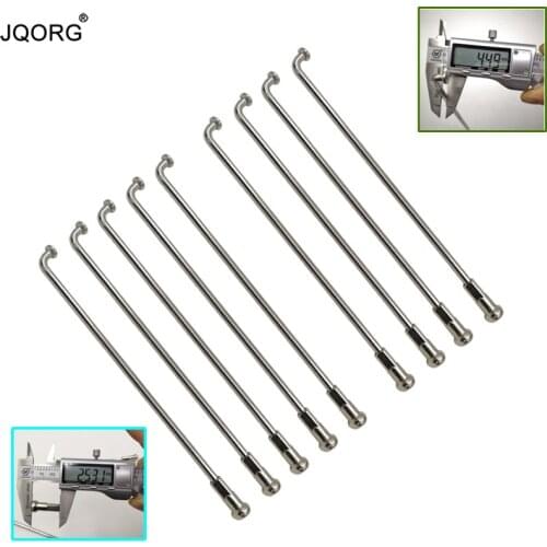 48 Pieces A Lot Material 304 Stainless Steel Diameter 4.5 mm Cylinder Body Motorcycle Spokes Elbow Head Sliver Color Acupuncture