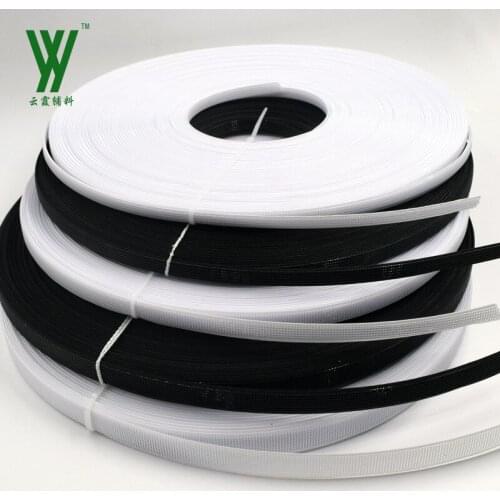 50yards/lot 3-15mm Resin Balck White Support Shaping Wedding Dress Garment Clothing Fishbone Tailor Sewing Accessories