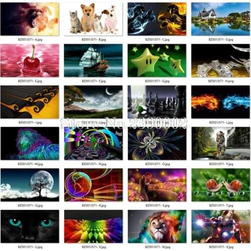 5D Diy Diamond Painting Cross Stitch Cat Lion Tiger Boat Diamond Embroidery Scenery Mosaic Full Rhinestones Wall Stickers