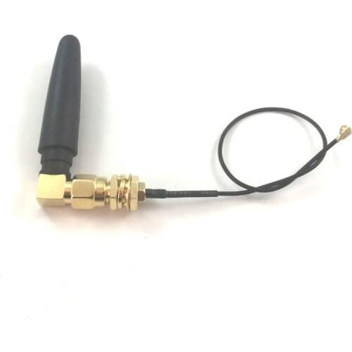 10pcs 2.4Ghz Antenna Wifi Antenne With Sma Connector + 10pcs RF IPX / u.fl Switch SMA Female Pigtail Cable
