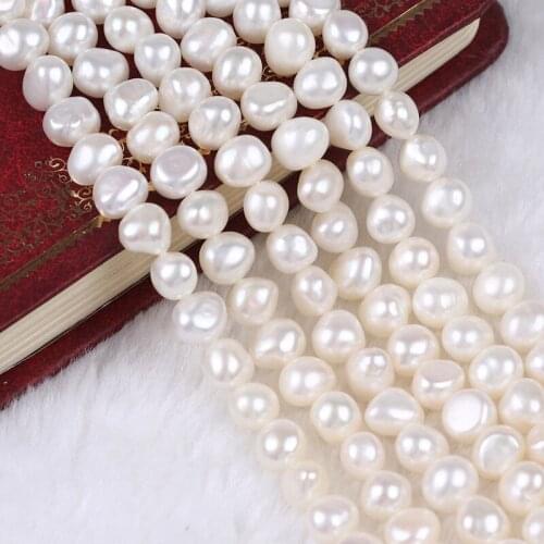 Different Size Natural White Baroque Pearl Strand For Jewelry Design Wholesale DIY Beads