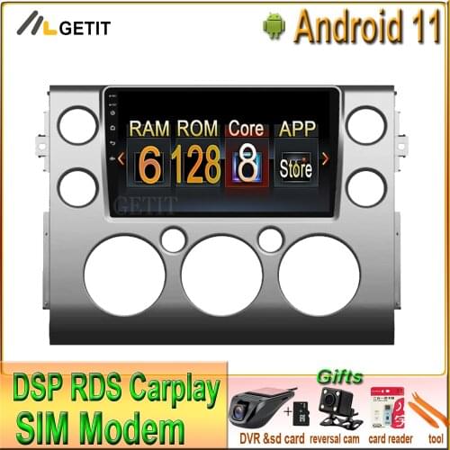 Carplay 6G+128G Android 11 Car For Toyota FJ Cruiser 2006-2019 GPS Navigation Car Radio Stereo WIFI