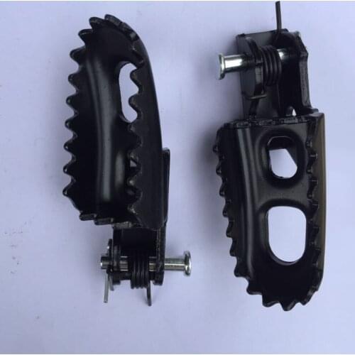 Black Universal Highway Short Angled Foot Pegs Footpeg Mount