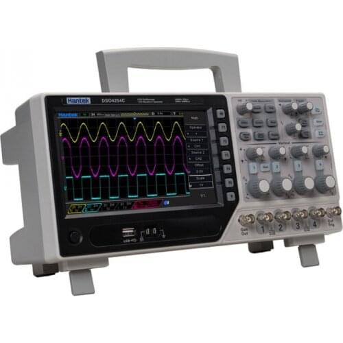 64K 250MHz Bandwidth 1GS/s Sample Rate Range Hantek DSO4254C 4CH Digital Oscilloscope