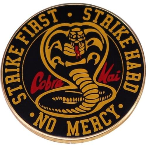 LT528 Cobra Enamel Pin Movie Brooches Bag Lapel Pin Cartoon Holiday Badge Backpack Decoration Jewelry Gift for Kids Friends