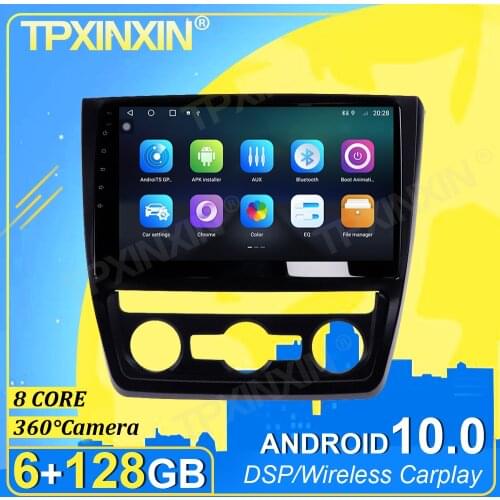 IPS Android 10.0 6G+128G Carplay For Skoda Yeti 5L 2009-2014 360 Camera DSP Multimedia Player Radio Tape Recorder Video Navi GPS