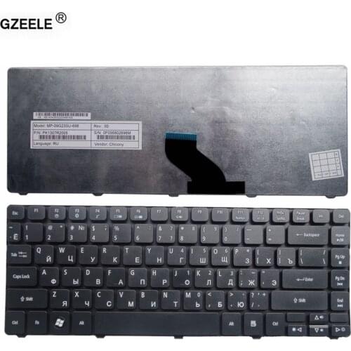 GZEELE laptop keyboard for Acer Aspire 4251 5935 5935G 5940 5940G 5942 5942G 3750 3750G 3750Z 3935 4250 4252 RU BLACK KEYBOARD