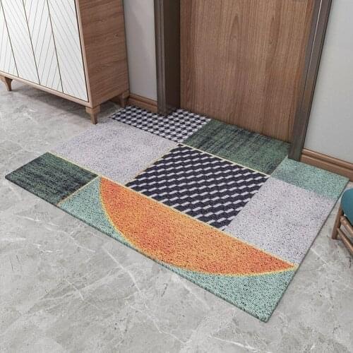Hallway Door Mat Carpet Can Be Cut Shape Kitchen Mat Bathroom Mat Anti-slip Dustproof Home Mats Carpet Custom Entrance Door Mat