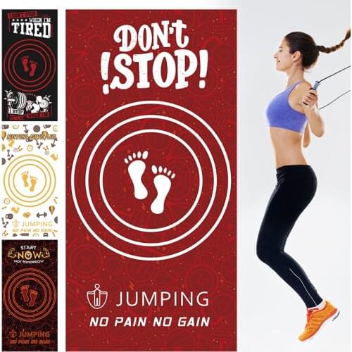 Jumping Skipping Mat For Adults Kids Jump Rope Correct Posture Non-slip Rubber Tapete Yoga Mat Floor Fitness Gym Exercise Mats