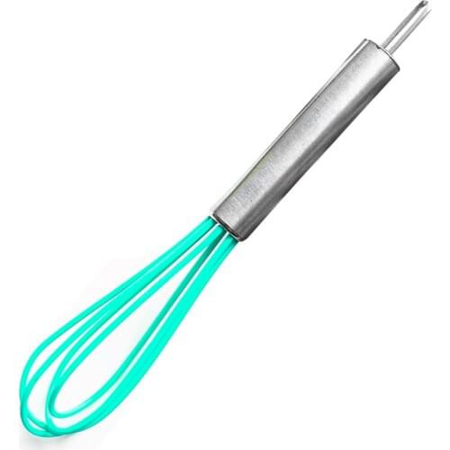 Small Silicone Wire Whisk, Egg Frother, Milk And Egg Whisk Mixer
