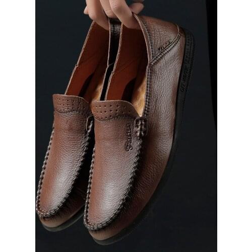 Men Leisure Shoes Zapatos Hombre Casual Sapatos De Men Shoes Fashion Leather For Mens Boots Casuales Para Black Flat Cuero