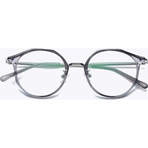 Irregular Transparent Glasses Frame Fashion Metal Frame Eyewear Optical Spectacles Women Men Clear Lens Eyewear