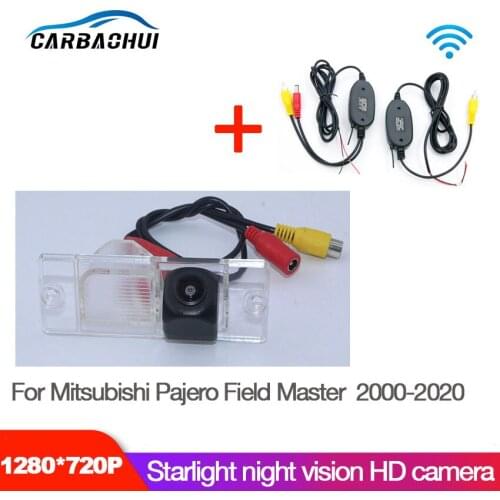 New !Car Starlight Night Vision Rear View Reverse Backup Camera For Mitsubishi Pajero Field Master 2000-2020 high quality HD