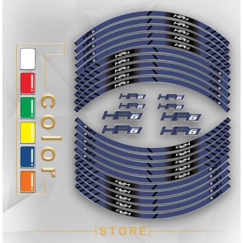 New Motorcycle Tire Reflective stickers inner wheel stripes decoration decals for BMW HP6