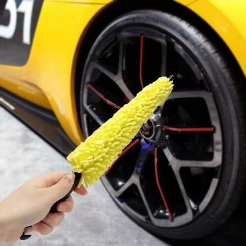 Plastic Handle Vehicle Cleaning Brush Car Wheel Wash Brush Tire Auto Scrub Brush Car Wash Sponges Tools Accessories