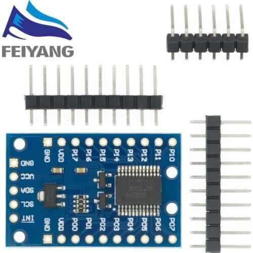 PCF8575 Module Expansion IO port Expander board DC 2.5-5.5V I2C communication control 16 IO ports For Arduino