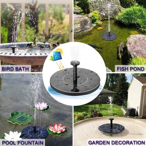 Bird Bath Fountain Solar Powered Floating Bird Bath Water Panel Fountain Pump for Pool Pond Garden Decoration