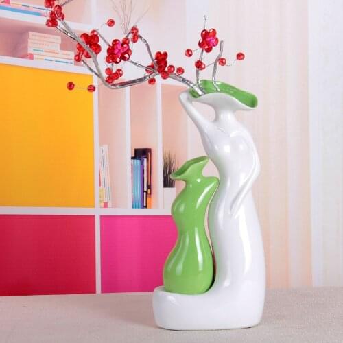 Modern ceramic crafts Home Furnishing | company is | ceramic glaze flower vase