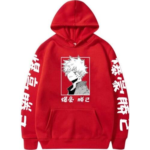Heartthrob My Hero Academia Katsuki Bakugo Hoodies Sweatshirt Unisex Clothes Men Women Moleton Streetwear