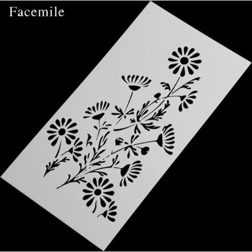 Facemile Flowers Cake Tools Fondant Decor Stencil Kitchen Cupcake Decoration Template Mold Decorating Baking Tools For Cakes
