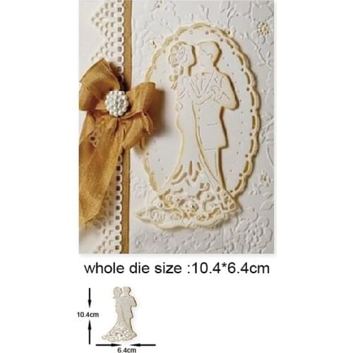 Women men dancing Metal Cutting Die Stencils for DIY Scrapbooking Album Decorative Embossing Hand-on Paper Craft Cards