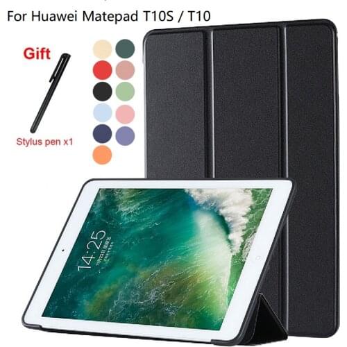 Ultra Slim Magnetic Stand Case for Huawei Matepad T10S 10.1 Case,Silicone Soft Back Cover for Matepad T10 9.7 Inch Tablet Case