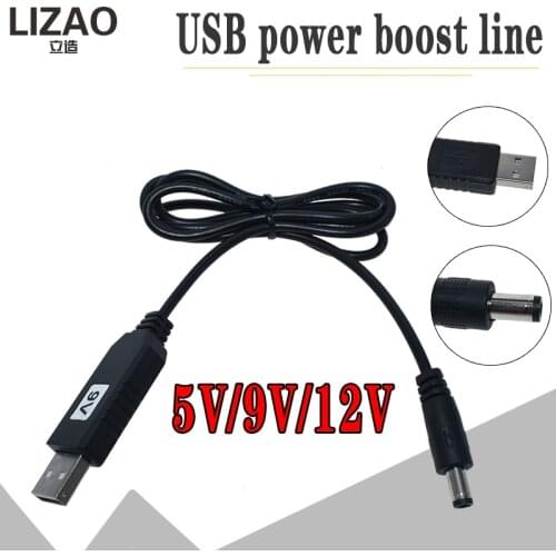 USB power boost line DC 5V to DC 5V 9V 12V Step UP Module USB Converter Adapter Cable 2.1x5.5mm Male Connector Converter