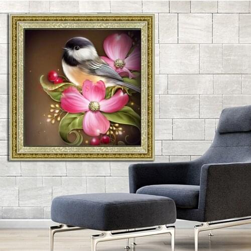 3D Diamond Embroidery Paintings Rhinestone Pasted DIY Diamond painting printed classic Bird and Flower