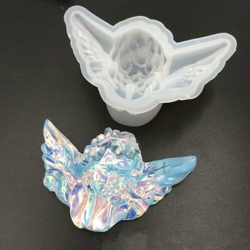 3D Angel Silicone Mold Mermaid Resin Mold for Coaster Epoxy Resin Art Supplies Uv Resin Molds Silicone Mold for Resin New